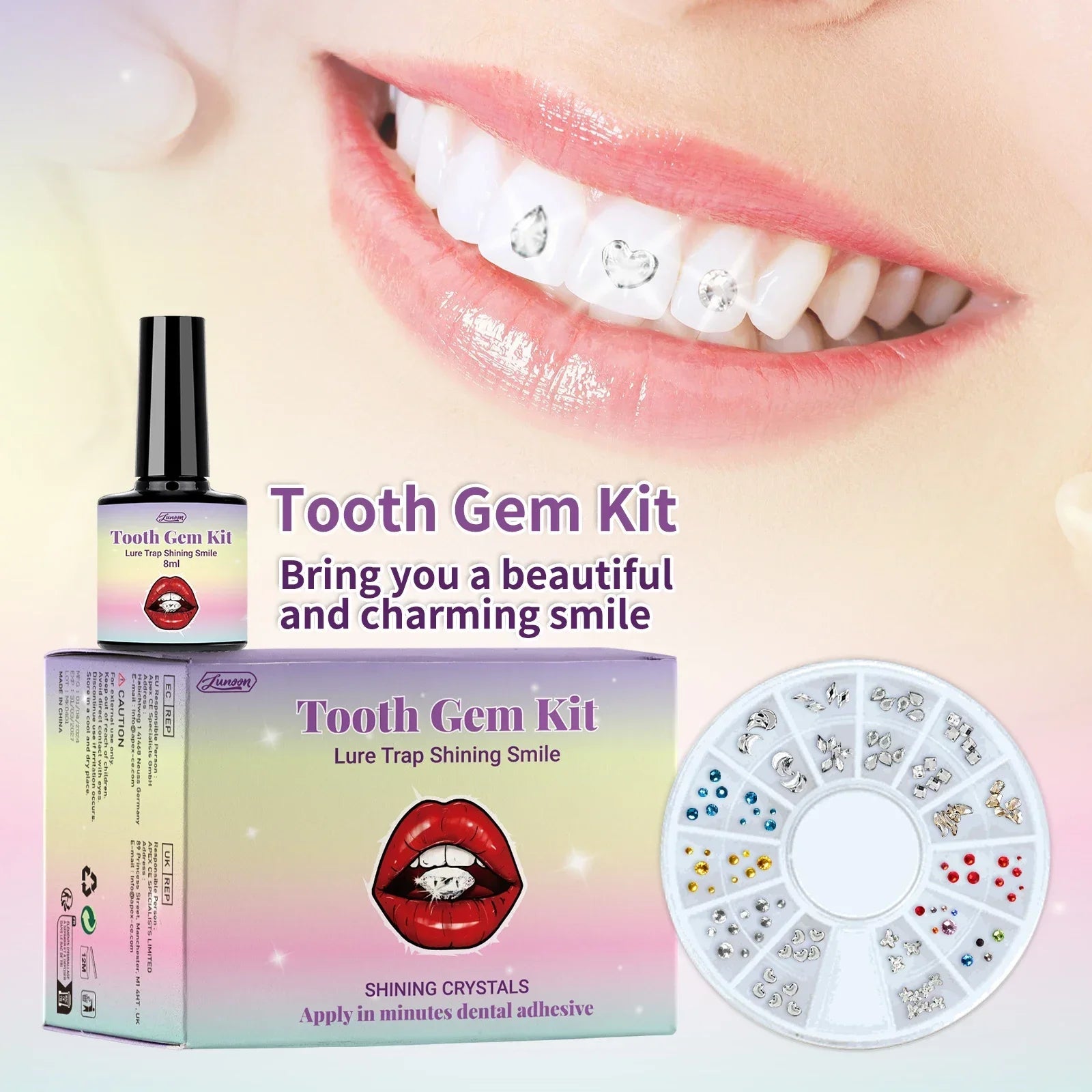 CrystalDent™ Professional Tooth Gem Kit Shopulia