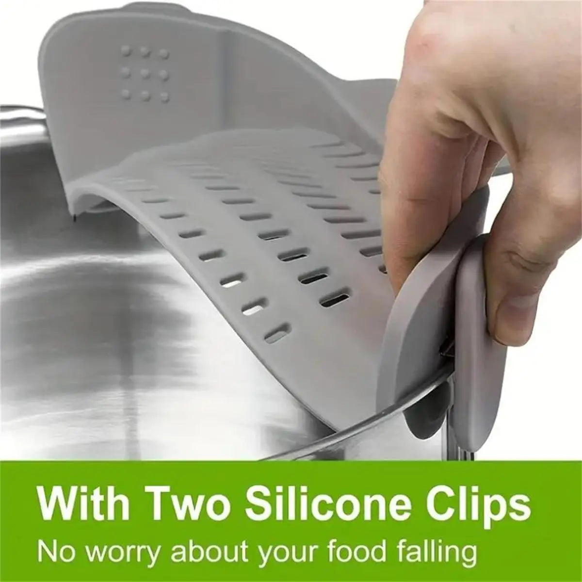 Clip-On™ Adjustable Pot Strainer Shopulia