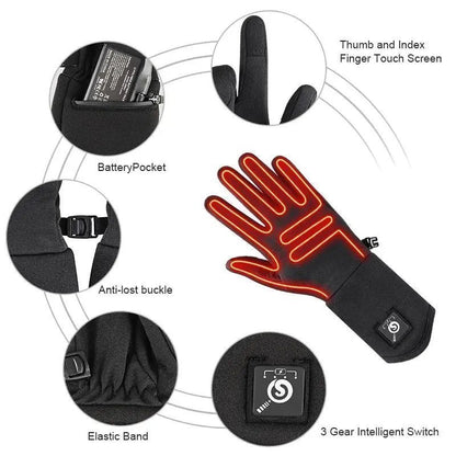 Savior Heat Electric Heated Glove Liners for Men Women Rechargeable Battery Heating Riding Ski Snowboarding  Cycling Thin Gloves | Shopulia