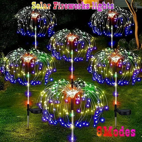 LumiBloom™ Solar Firework Garden Lights Shopulia