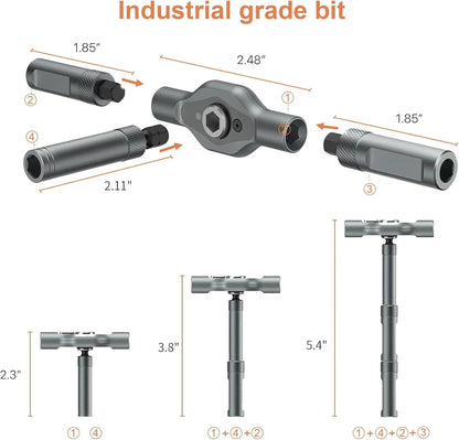 24 in1 Magnetic Screwdriver Set,Rotary Ratchet Sscrewdriver Set,Multi-Function Repair Tool With Detachable Handle,DIY Enthusiast Shopulia