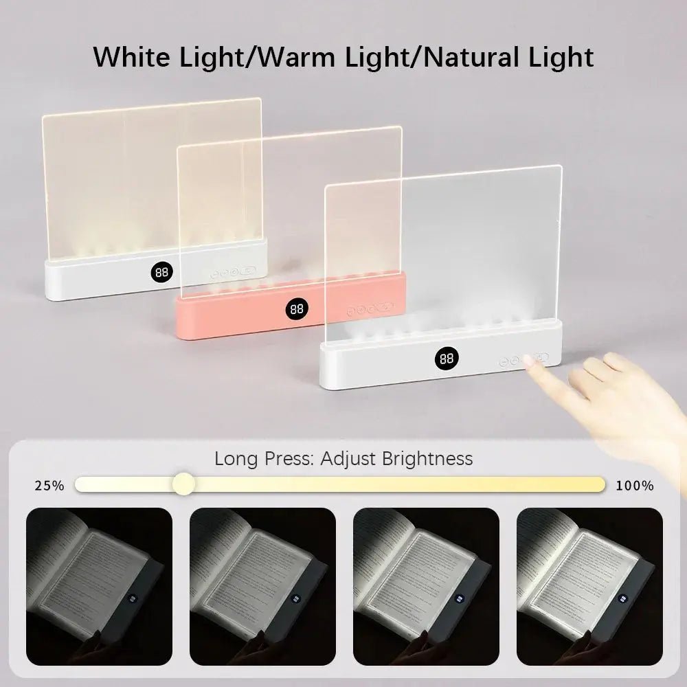 LED Reading Light Night Light Book Family Study Reading Lamp Portable Bookmark Light for Reading in Bed, Car Motivational Travel Shopulia