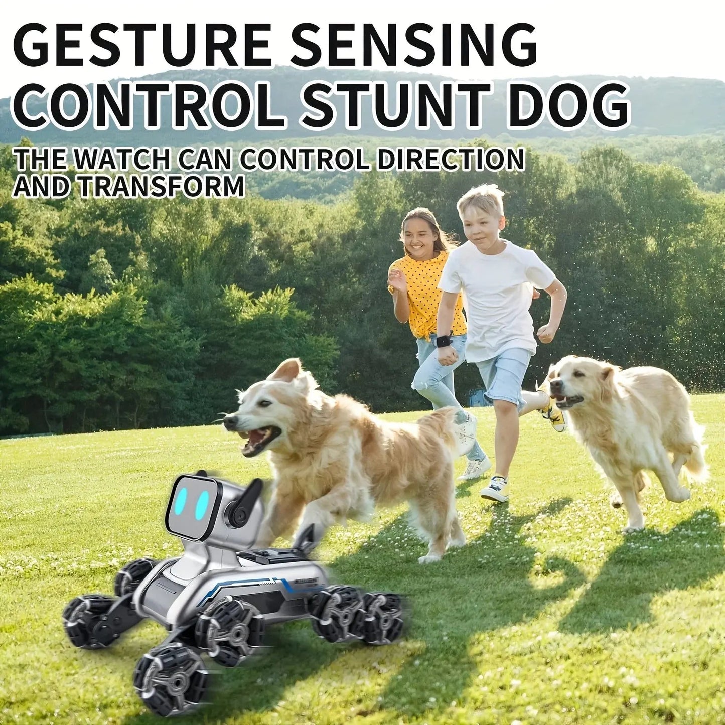 New Smart RC Robot Dog-2.4GHz Wireless, Realistic Pet Interaction, Music & Lights. Perfect Birthday/Christmas Gift for Kids 6-12 | Shopulia