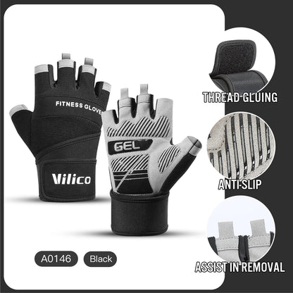 PowerLift™ Weightlifting Gloves Anti-Slip Shopulia