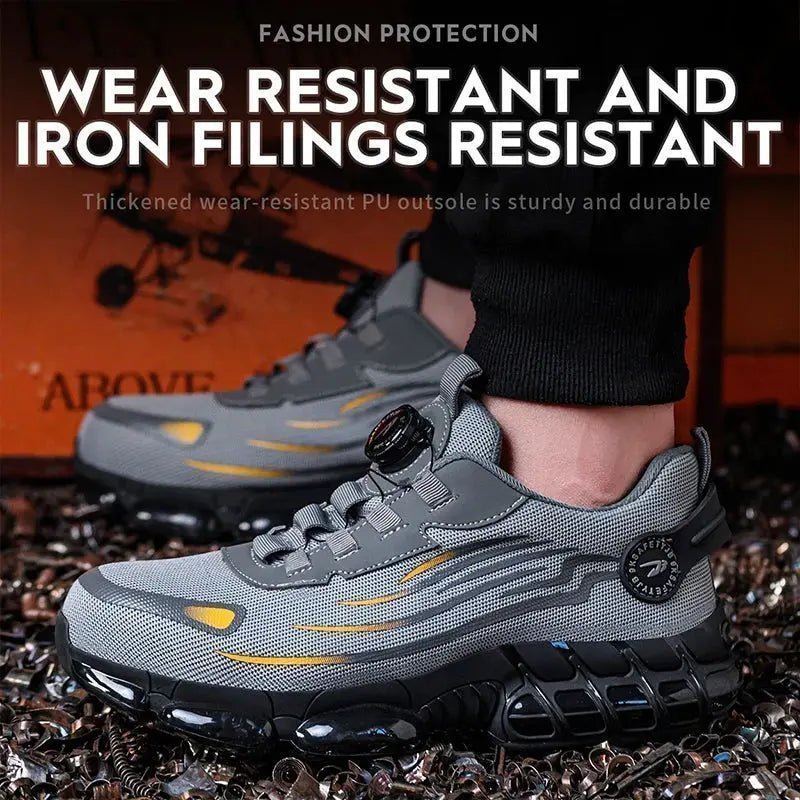 Breathable lace-free soft sole comfortable anti-smash anti-puncture labour insurance shoes | Shopulia