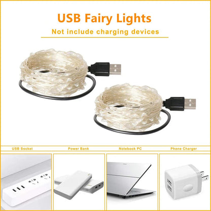 GlowWire™ 20M LED Fairy Lights Shopulia