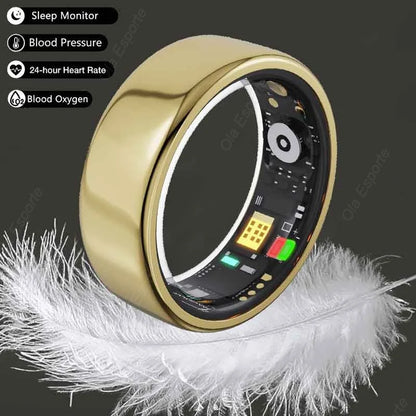 Smsmung Smat Ring Sleep Heart Rate Blood Oxygen Monitoring Ring Waterproof Smart Ring Men Women - Shopulia