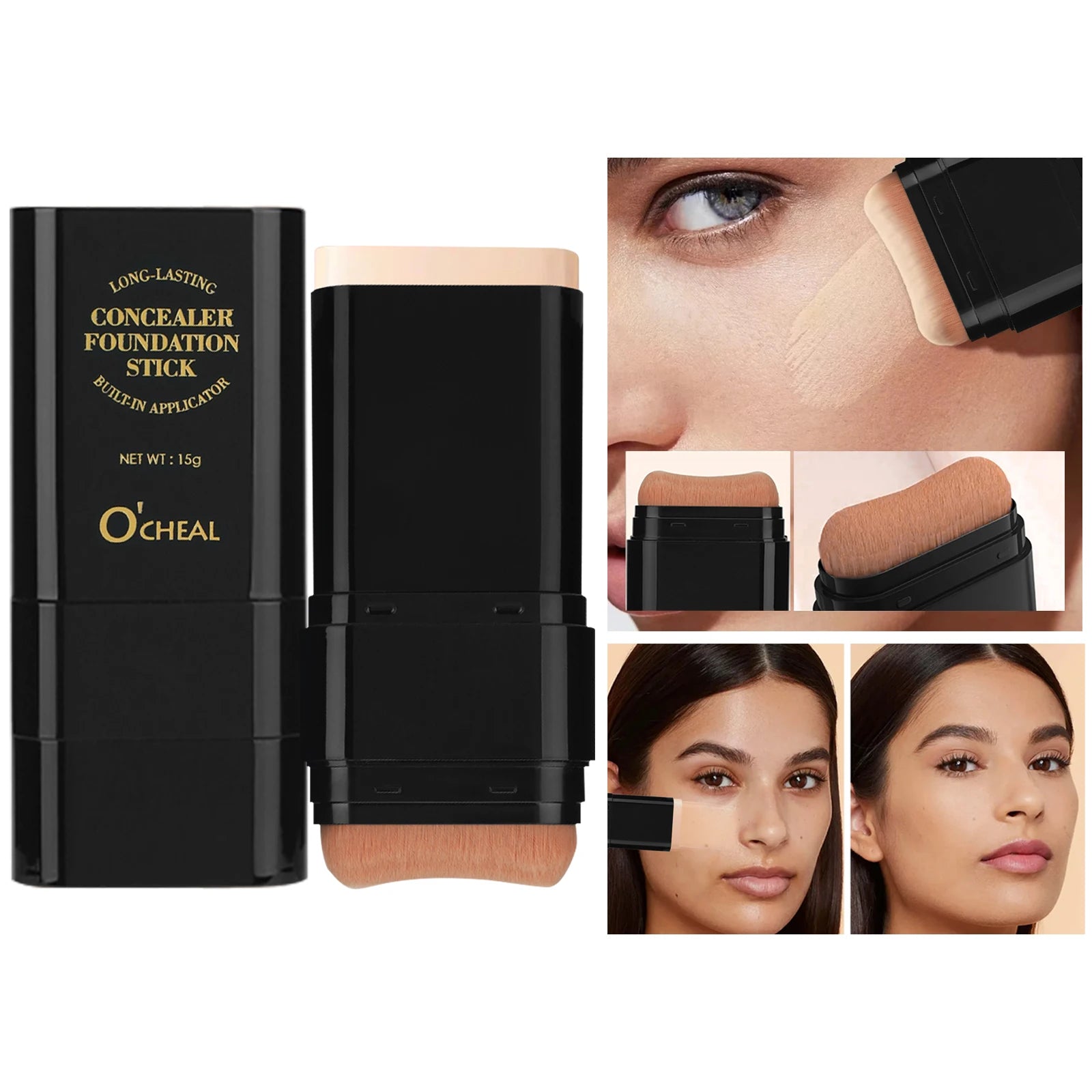 O'cheal Two In One Concealer Foundation Stick Facial Matte Waterproof Bronzer Contouring Face Coverage Moisturizing Makeup Cream Shopulia