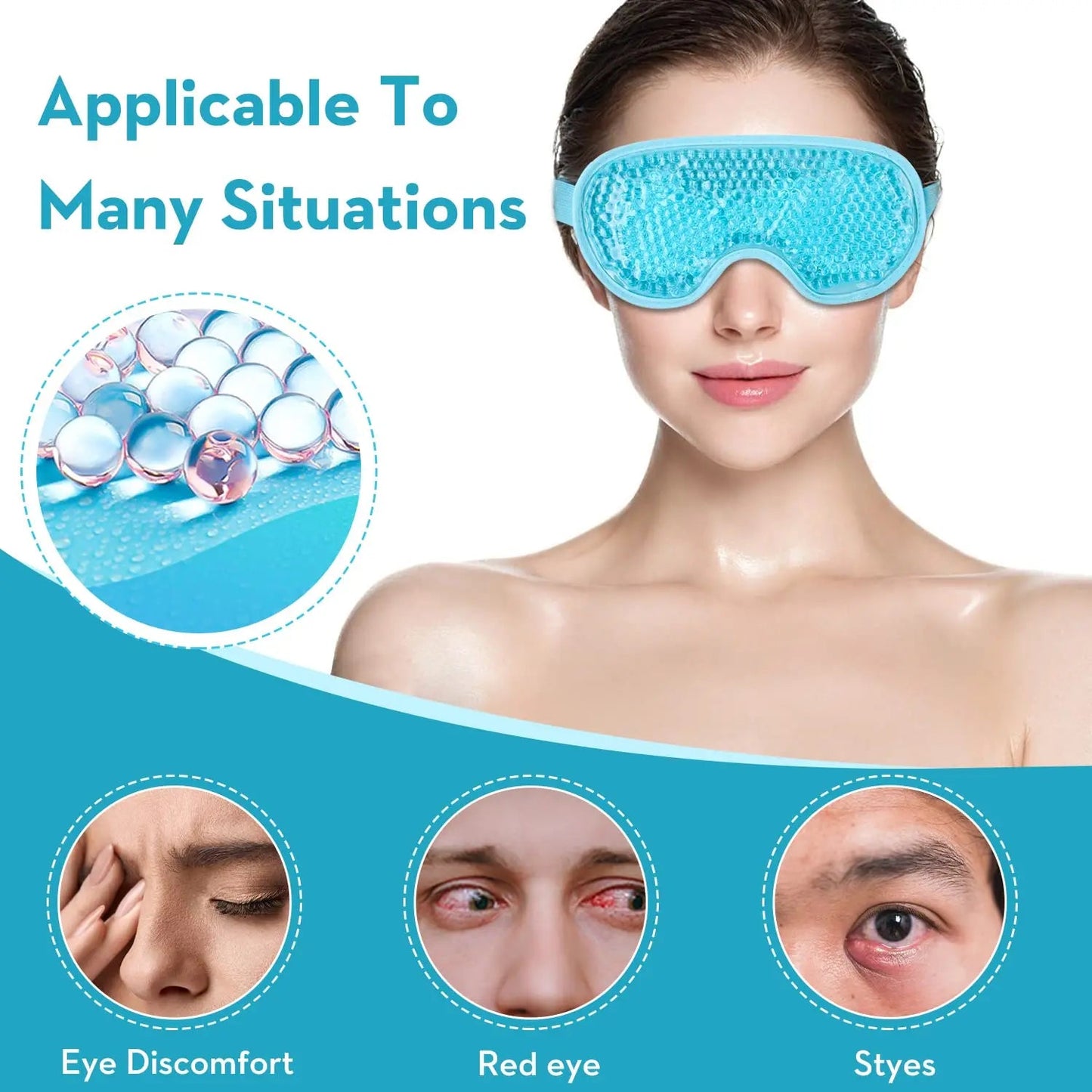 IceRelief™ Eye Mask – Cold Therapy Pads Shopulia