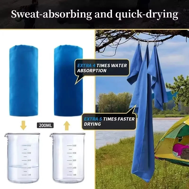 AeroDry™ Quick-Dry Fitness & Beach Towel 40x80cm Shopulia