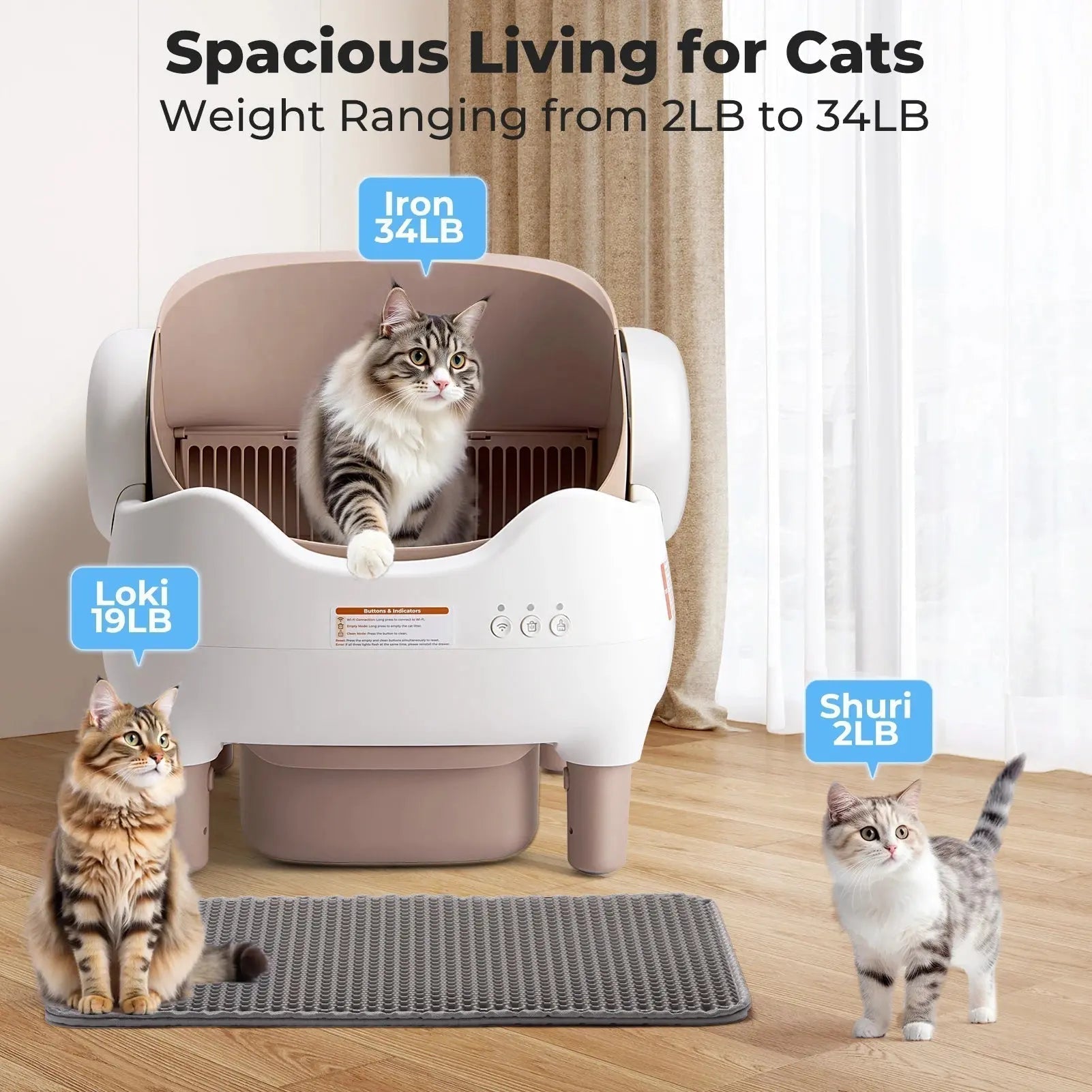 Self Cleaning Litter Box, Automatic Cat Litter Box with APP Control | Shopulia