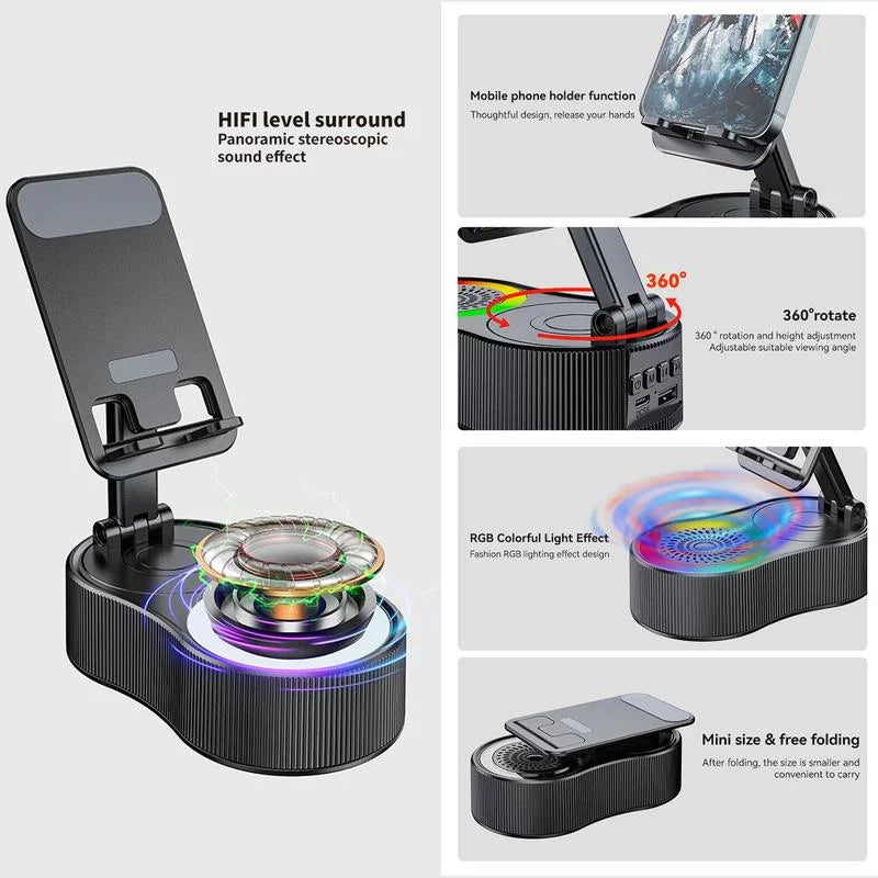 5 in 1 Audio Bluetooth Speaker with Power Bank