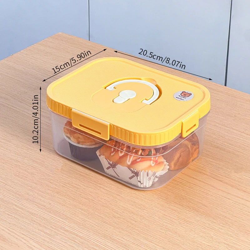 FreshKeep™ Transparent Bread Box with Handle Shopulia