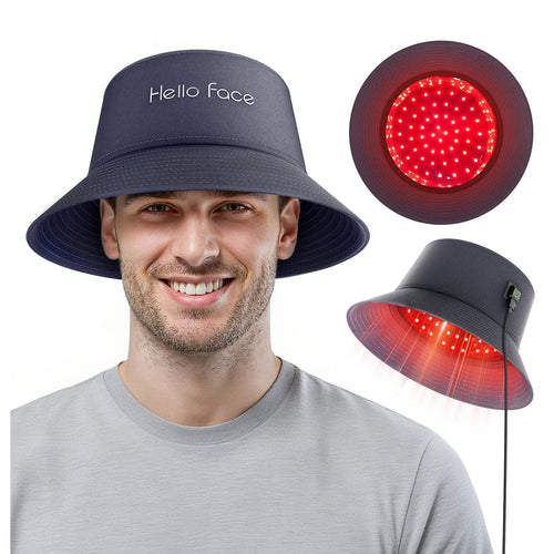 LED Hair Growth Bucket Hat – Red Light 336 LEDs Shopulia