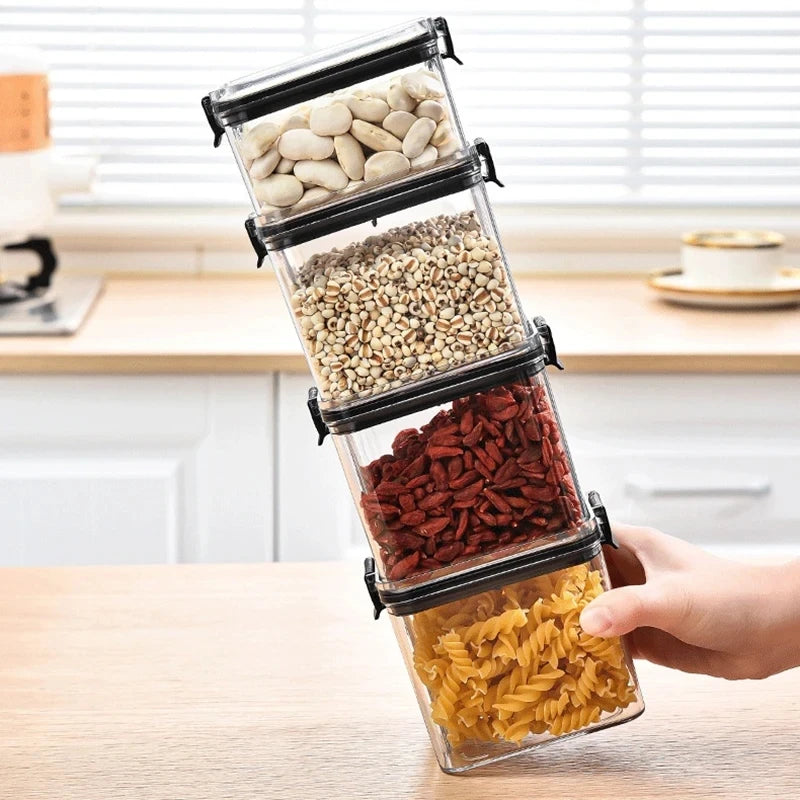 Plastic Kitchen Storage Box – Pasta, Grain & Spice Jar Shopulia