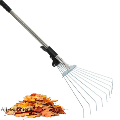 “YardPro™ Retractable Garden Rake for Leaves & Shrubs” Shopulia