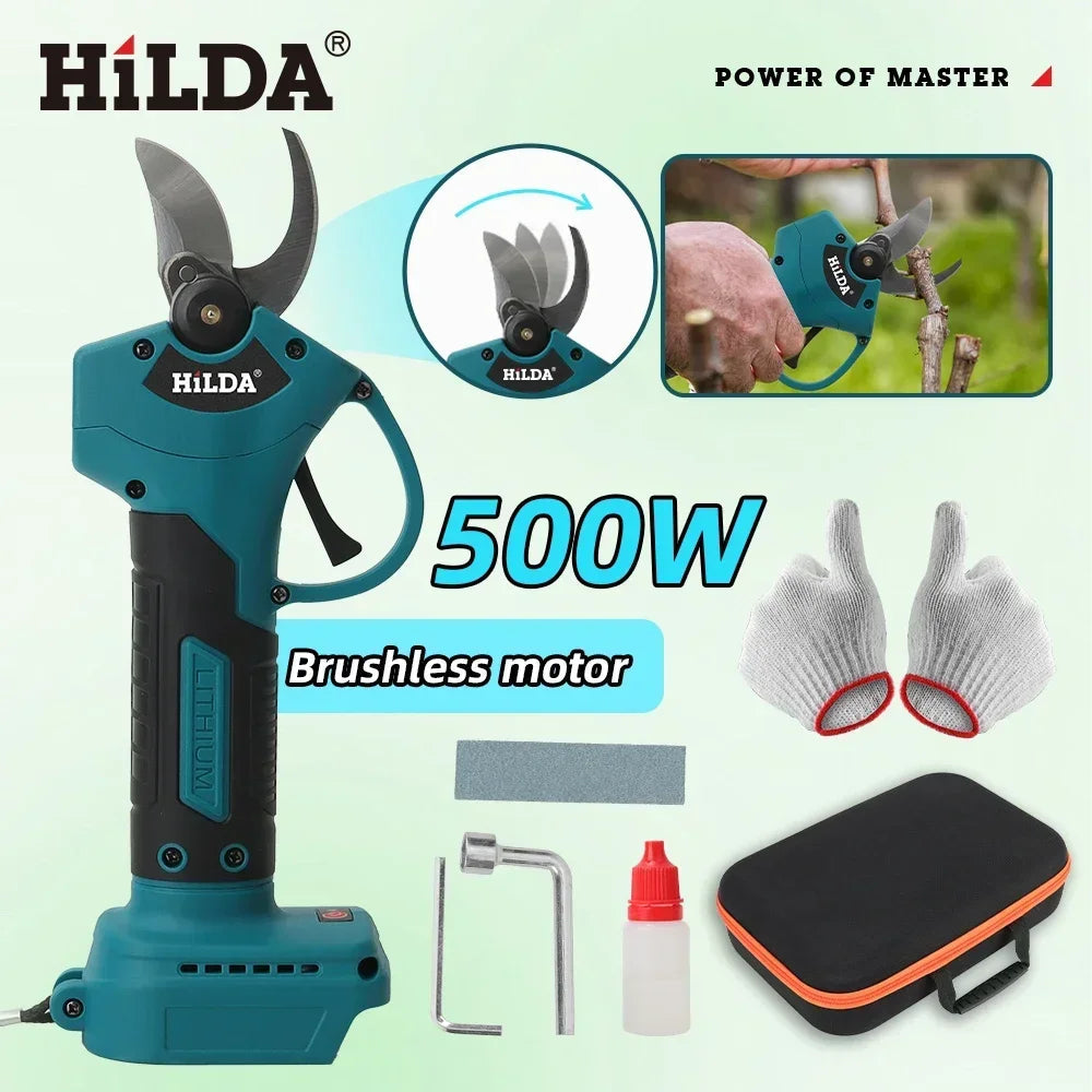 HILDA™ 18V Brushless Pruning Shears – Cordless Branch Cutter Shopulia