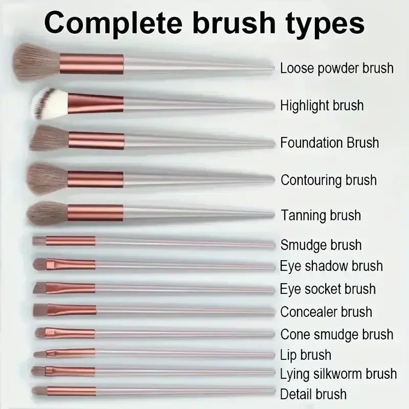 GlamPro™ Soft Fluffy Makeup Brush Set Shopulia