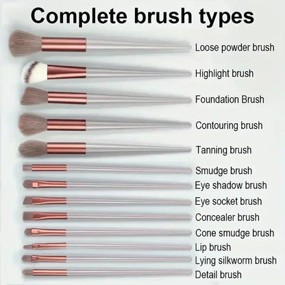 GlamPro™ Soft Fluffy Makeup Brush Set Shopulia
