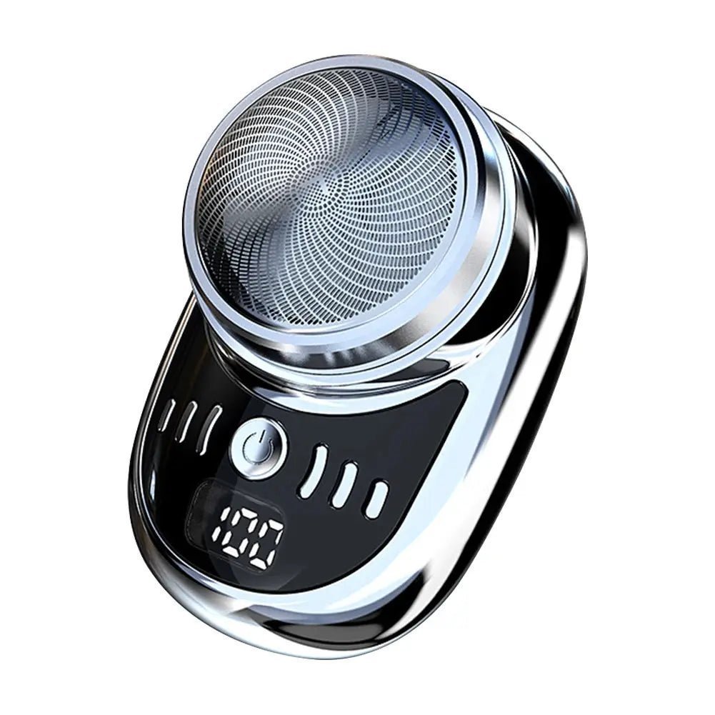 Men Vehicle Mounted Shaver USB Charging Face Beard Trimmer with Digital Display Shaving Face Beard Razor Washable Car Home Razor | Shopulia