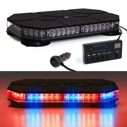 42 LED Car Roof Top Strobe Lights Emergency Warning Safety Beacon Magnetic Mount For Truck Ambulance Snow Plow police lights bli Shopulia