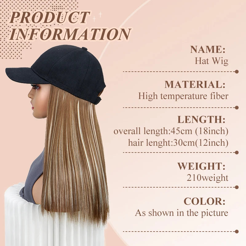 StyleCap™ Synthetic Wig Hat Shopulia