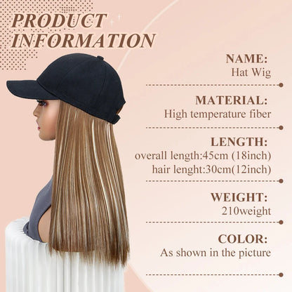 StyleCap™ Synthetic Wig Hat Shopulia