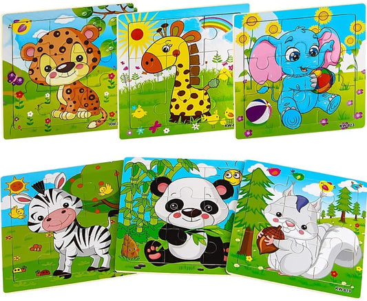 EduWood™ 9/16 Animal Jigsaw Puzzles Shopulia