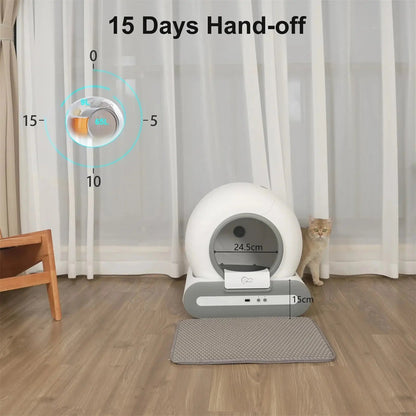 Automatic Cat Litter Box Self Cleaning with App Control | Shopulia