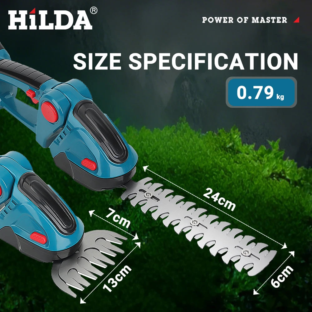 HILDA™ Cordless  Garden Trimmer – Hedge, Shrub & Weeding Tool Shopulia