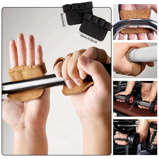 PowerLift™ Cowhide Workout Gloves for Men & Women Shopulia
