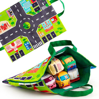 PlayRide™ Soft Car Toy Set with Mat Shopulia