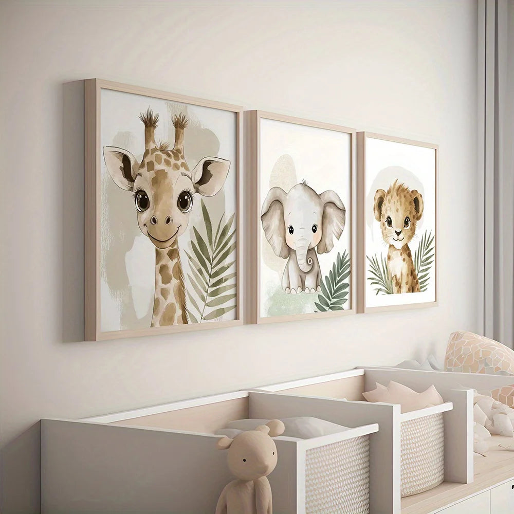 WildTales™ Safari Animal Wall Art Shopulia