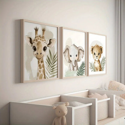 WildTales™ Safari Animal Wall Art Shopulia