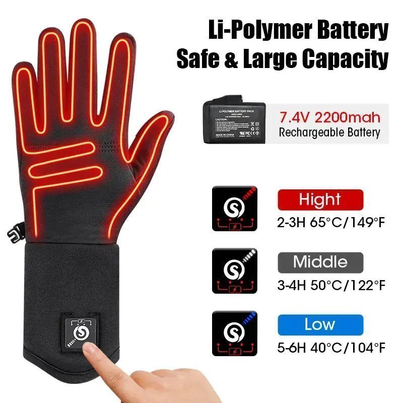 Savior Heat Electric Heated Glove Liners for Men Women Rechargeable Battery Heating Riding Ski Snowboarding  Cycling Thin Gloves | Shopulia