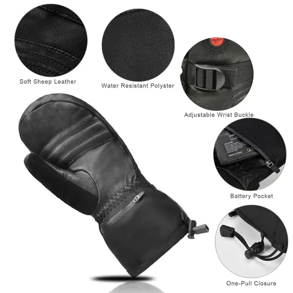 Savior Many Types Mittens Heated Gloves Touch Phone Waterproof Windproof Battery Electric Heated Skiing Gloves Men Women Thermal | Shopulia