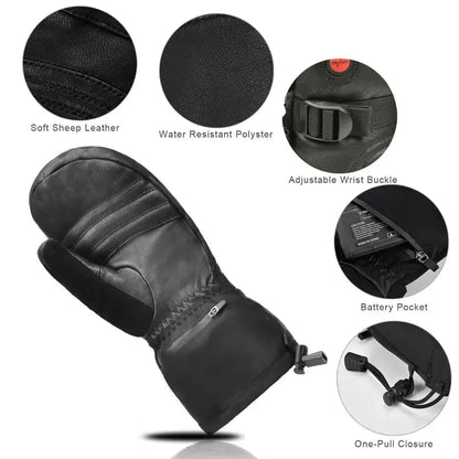 Savior Many Types Mittens Heated Gloves Touch Phone Waterproof Windproof Battery Electric Heated Skiing Gloves Men Women Thermal | Shopulia