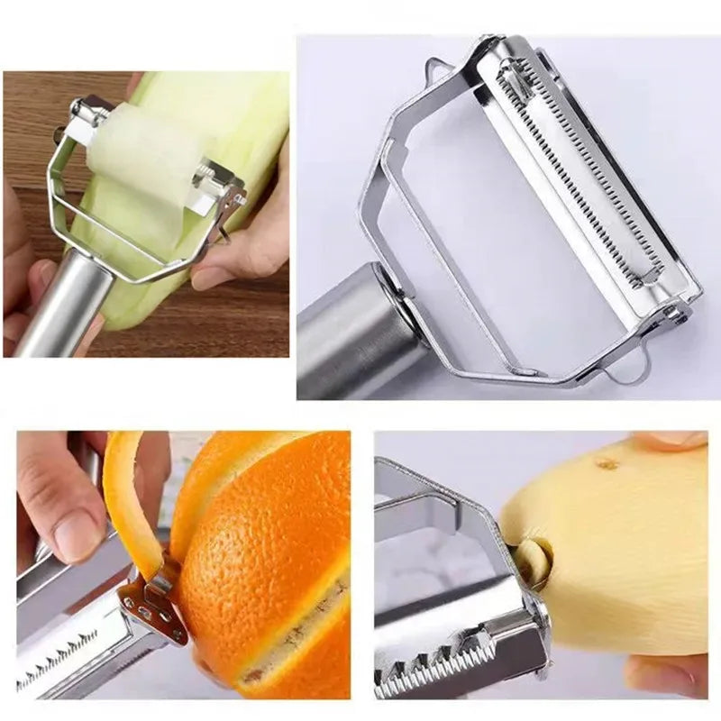 MultiPeel™ Stainless Steel Kitchen Peeler Shopulia
