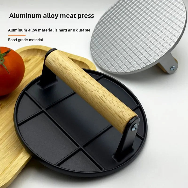 HomeGrill™ Cast Iron Meat Patty Press Shopulia