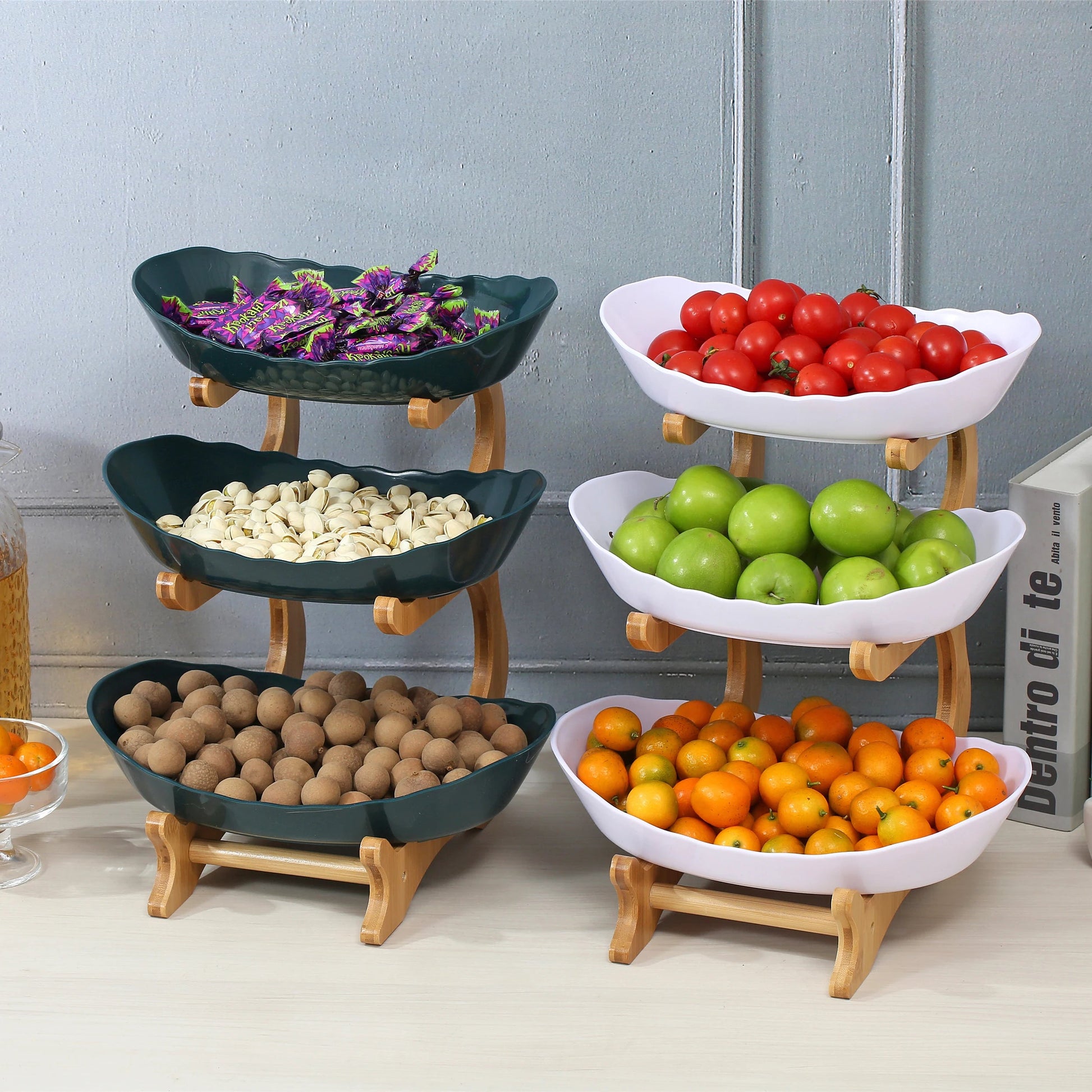 Multi-Layer Fruit Plate – Modern Snack & Candy Dish Shopulia