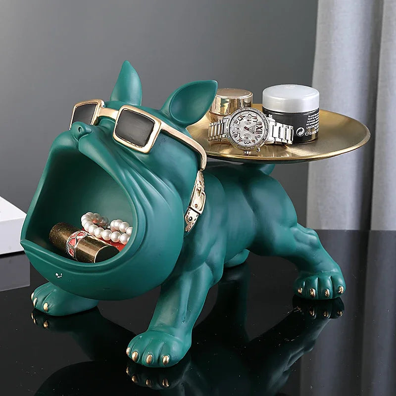 PawCraft™ 30cm Bulldog Figurine Statue Shopulia