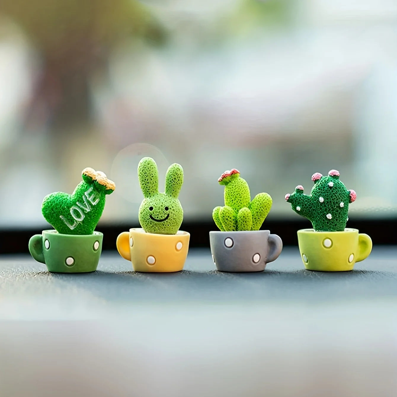 Mini Cactus Resin SetSucculent Desk Decor Shopulia