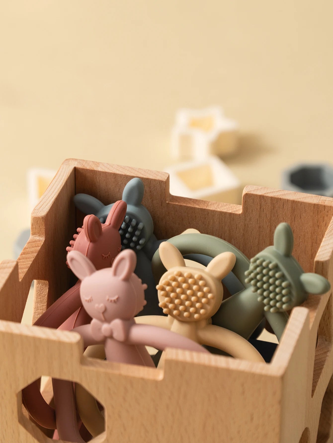 ColorKids™ Silicone Rabbit Teether for Babies Shopulia