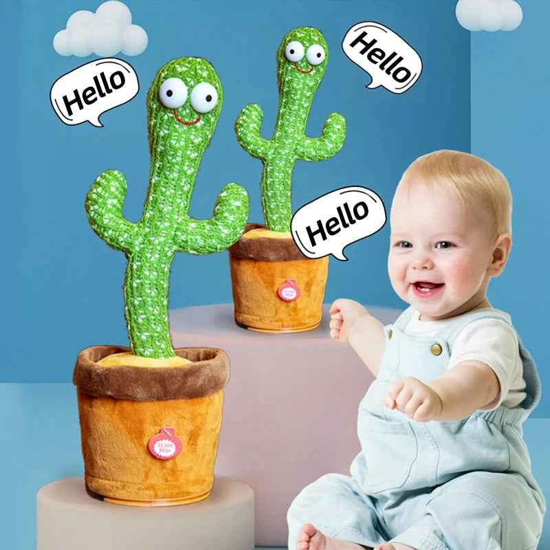 DanciCactus™ Talking Dancing Plush Toy Shopulia