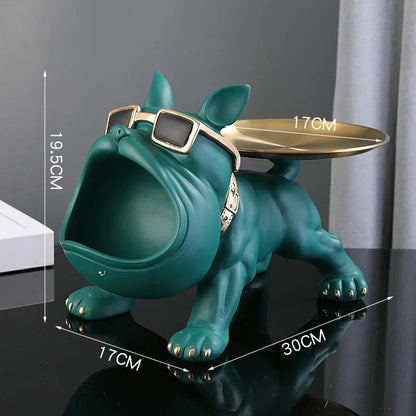 PawCraft™ 30cm Bulldog Figurine Statue Shopulia