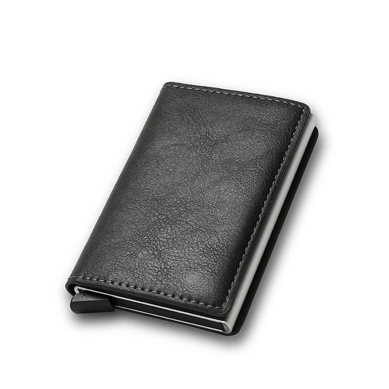 RFID Aluminium Leather Wallet