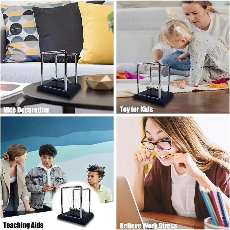 Newton’s Cradle™ Gravity Pendulum – Physics Teaching Toy Shopulia