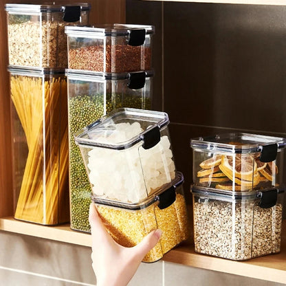 Plastic Kitchen Storage Box – Pasta, Grain & Spice Jar Shopulia