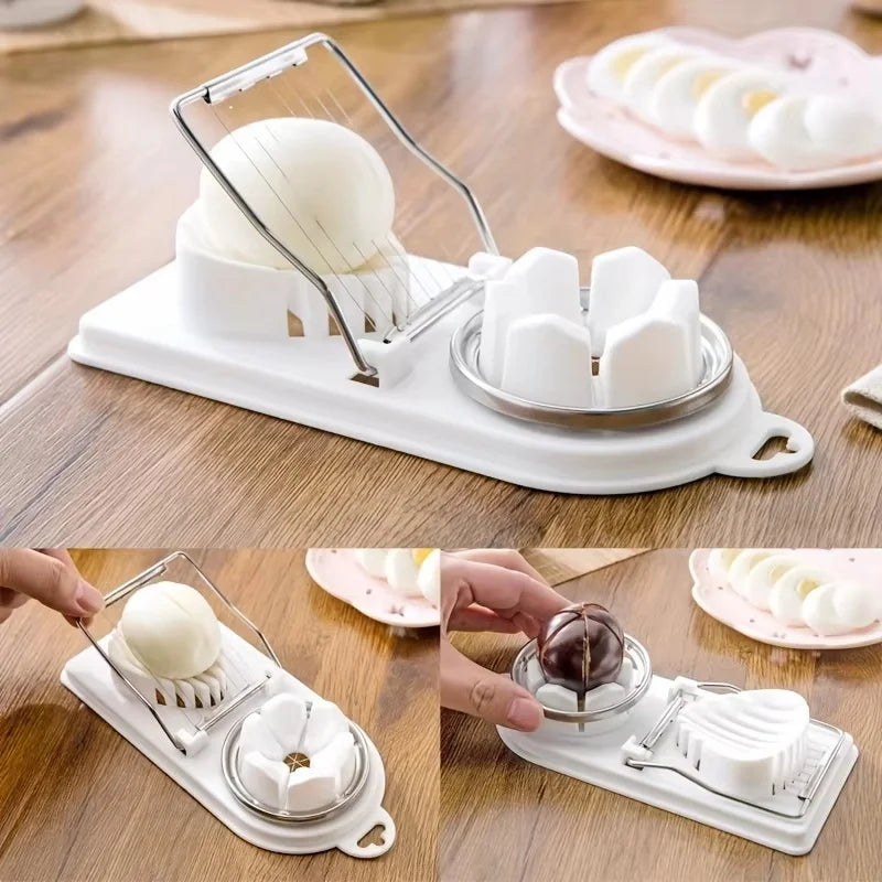 EggPro™ Stainless Steel Egg Slicer Tool Shopulia