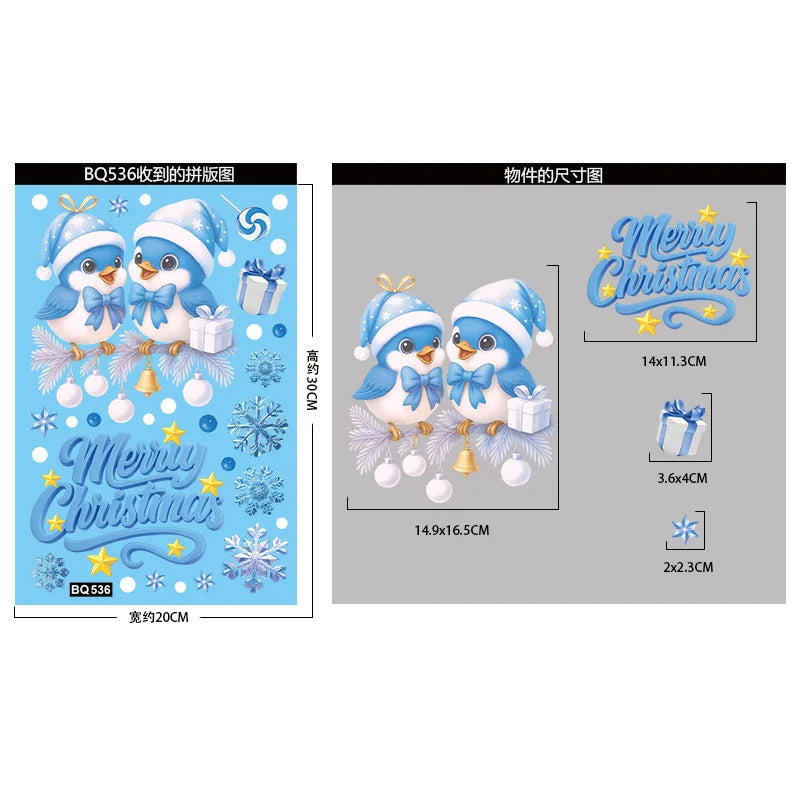 FestiveGlow™ Christmas Window Stickers Shopulia